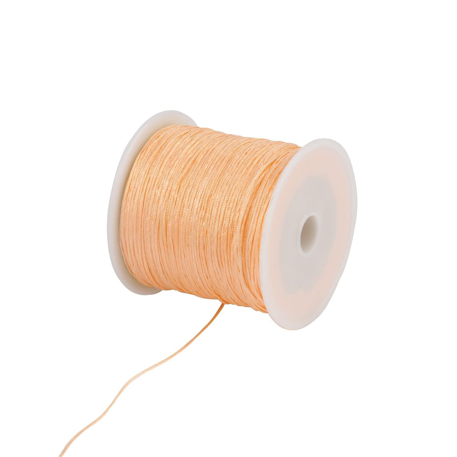 Cordón de nylon resistente de 1mm en tono verde militar ideal para bisutería fina y macramé