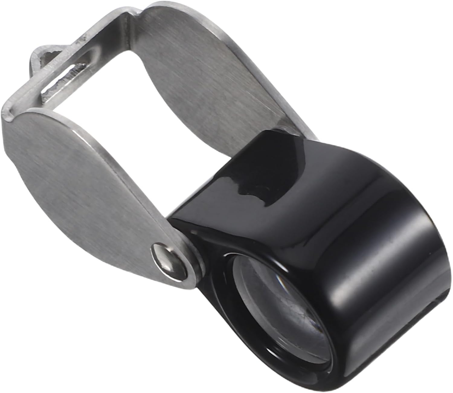 BESTYASH 14x Magnification Jeweler’s Loupe Glass Magnifying Lens with Leather Case, Foldable Handheld Optics Loupe for Jewelry, Coins, and Gem Inspection