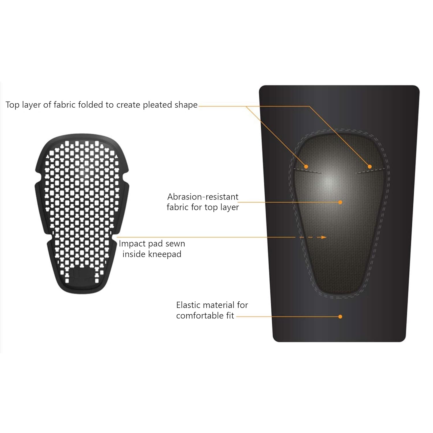 | Mountain Biking Knee Pads | Lightweight, MTB kneepads, Snowboard Knee Pads Comfortable for Men & Women | Protective biking Knee Pads - 1 Pair Per Pack (Extra-Large (XL))