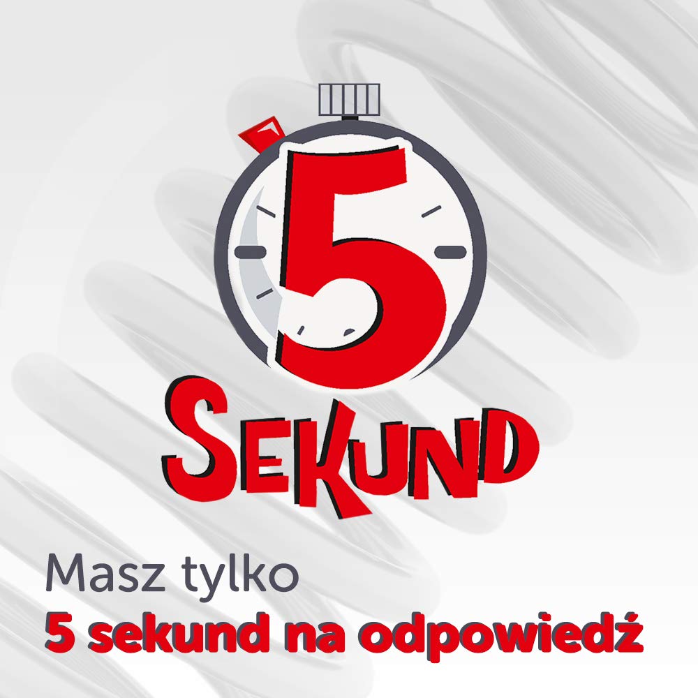 Trefl, 5 Sekund Bez Cenzury, Dynamiczna Gra Dla Dorosłych, Karty z Pytaniami, Czasomierz, Zabawne Pytania, Towarzyskie Spotkanie, Integracja, Impreza, Gra dla Osób od 18 Lat