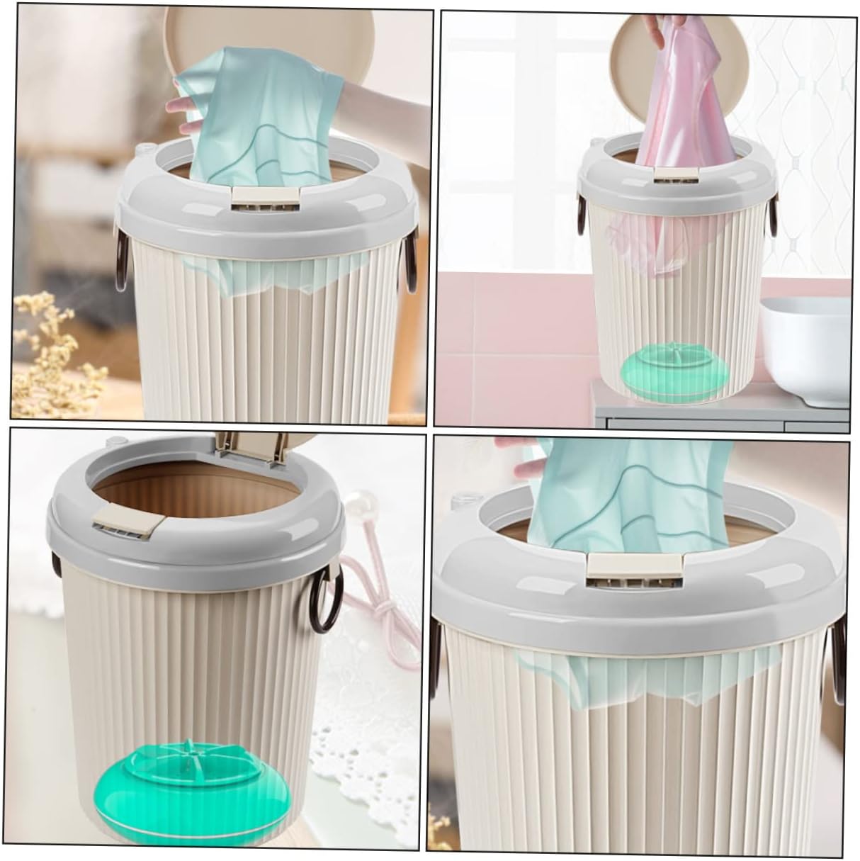 Gadpiparty Ultrasonic Washing Machine Mini Washer Machine for Underwear Portable Washer Capacity Turbine Cleaner for Rental House Boys and Girls Laundry