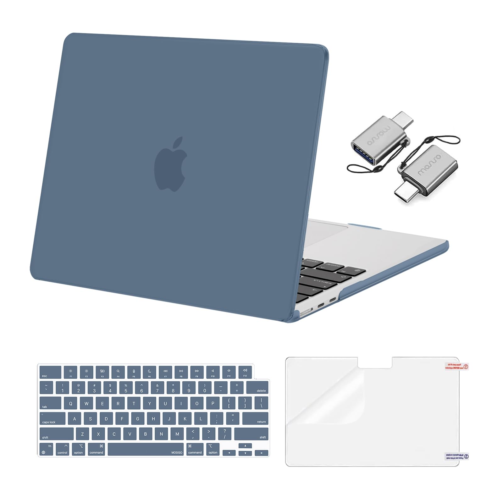 MOSISO Compatible with MacBook Air 13 inch Case M5 2026 M4 M3 M2 2025-2022