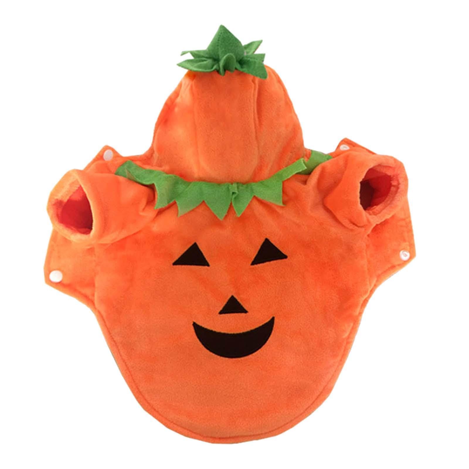 Sharplace Pumpkin Costume for Dogs Pet Clothes Fancy Dress Costume Funny Halloween Pumpkin Pet Clothes for Cats Puppy Medium Large Dogs, S