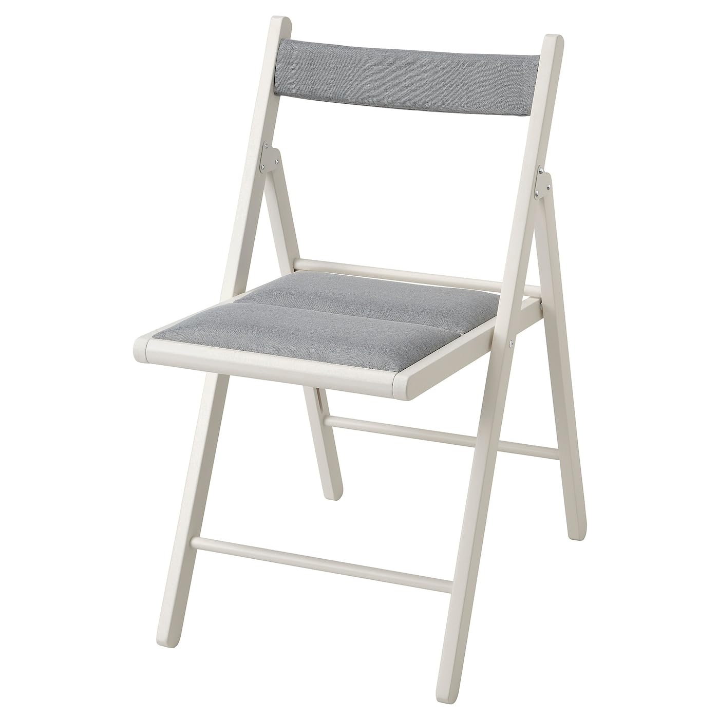 IKEA フロースヴィ 折りたたみチェア - ホワイト/クニーサ ライトグレー Amazon｜FROSVI フロースヴィ 折りたたみチェア - ホワイト