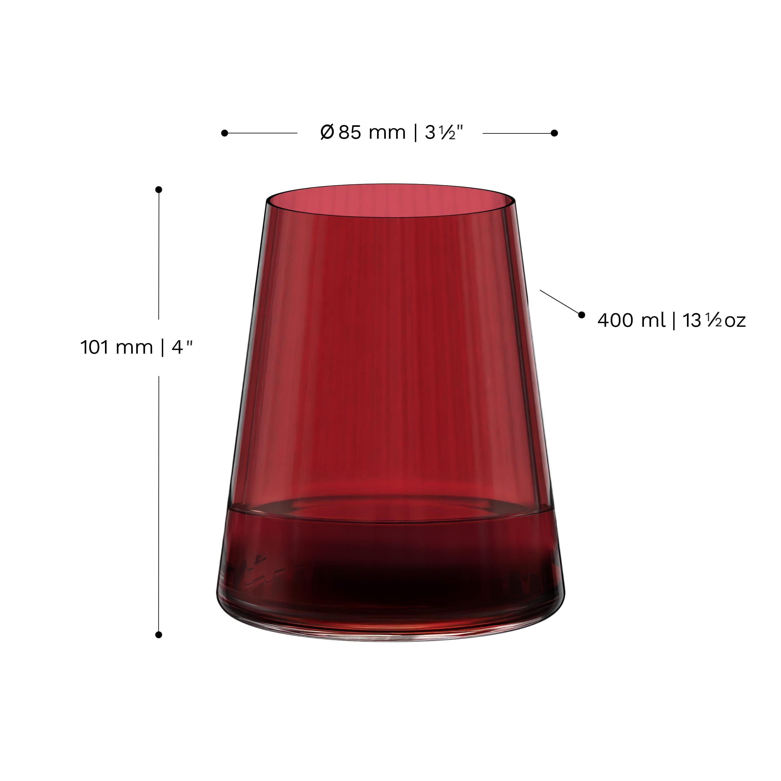 Stölzle Lausitz Bicchieri Vino Bianco Symphony Bordeaux Set 6×400 ml – Versatili per Vino Bianco, Acqua, Succo & Cocktail – Eleganti in Cristallo – Lavabili in Lavastoviglie & Antiurto