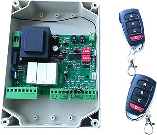 Door Opener AC 220 Only Sliding Gate Opener Control Board Sliding Gate Motor Control Panel Automatic Gate Door Controller Screen Door Closer (Color : Kit 3 3 keyfobs)