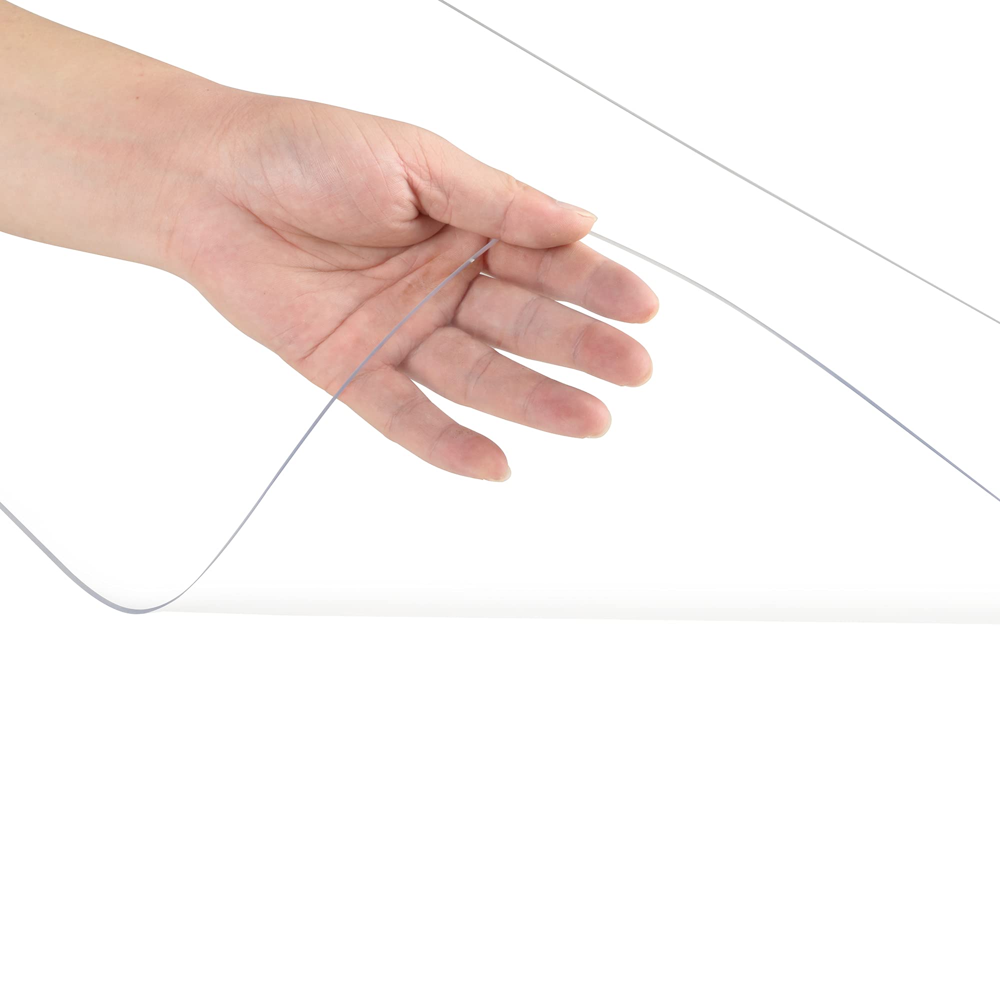 Photo 1 of Clear Desk Mat on top of desks - 32 x 16 inches - Clear