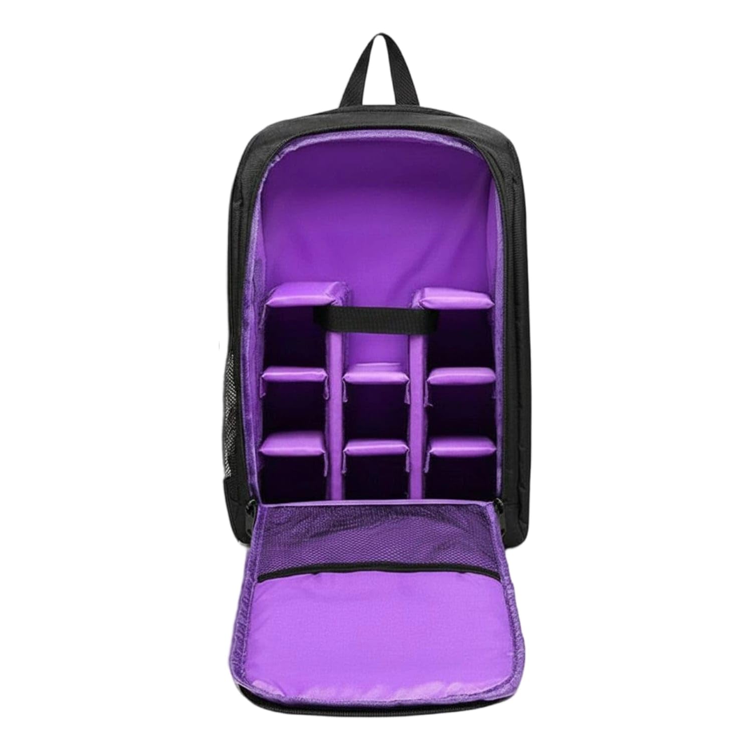 Waterproof DSLR Camera Backpack Tripod Holder Photography Backpack Large Capacity Equipment Bag Adjustable Dividers for Photographers, Outdoor, Travel, Purple, L-image-24