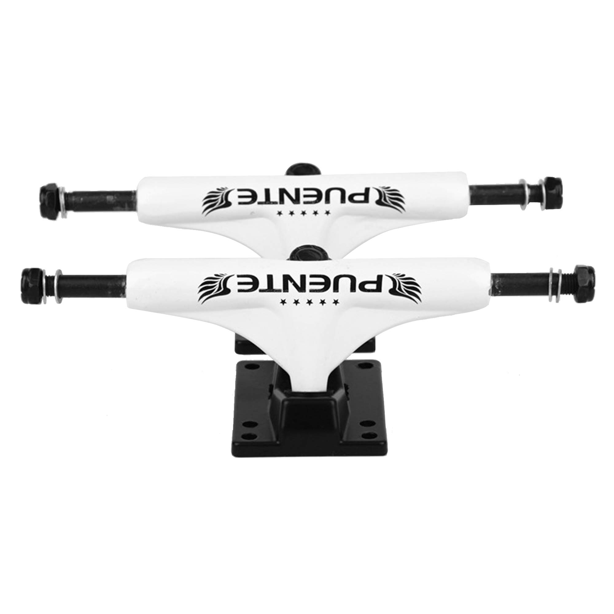 Skateboard Trucks - 5 Inch / 194 mm - Plata Pulida - Aleación Aluminio - Juego de 2