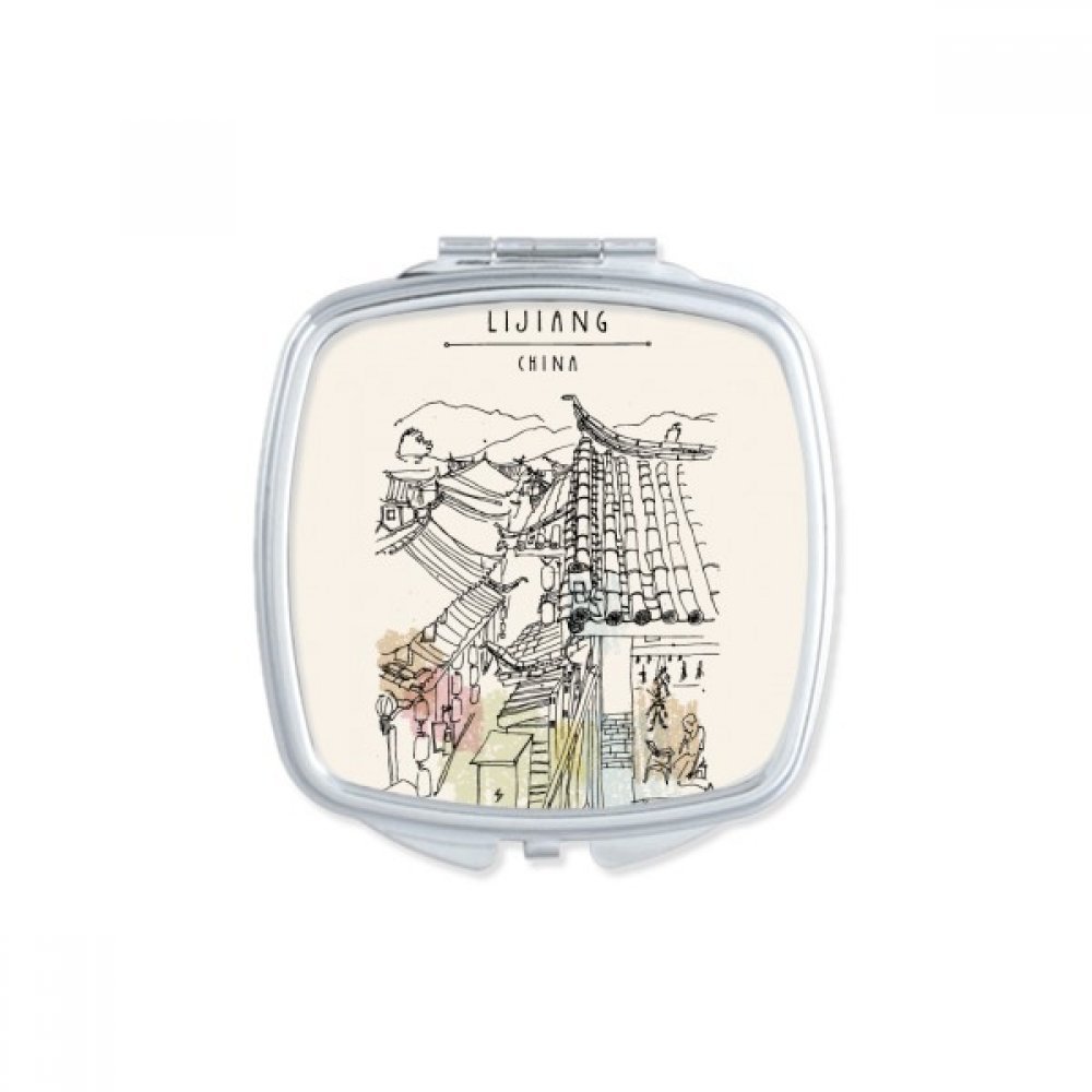 Miroir compact Dali China mignon, le cadeau de poche idéal fait main