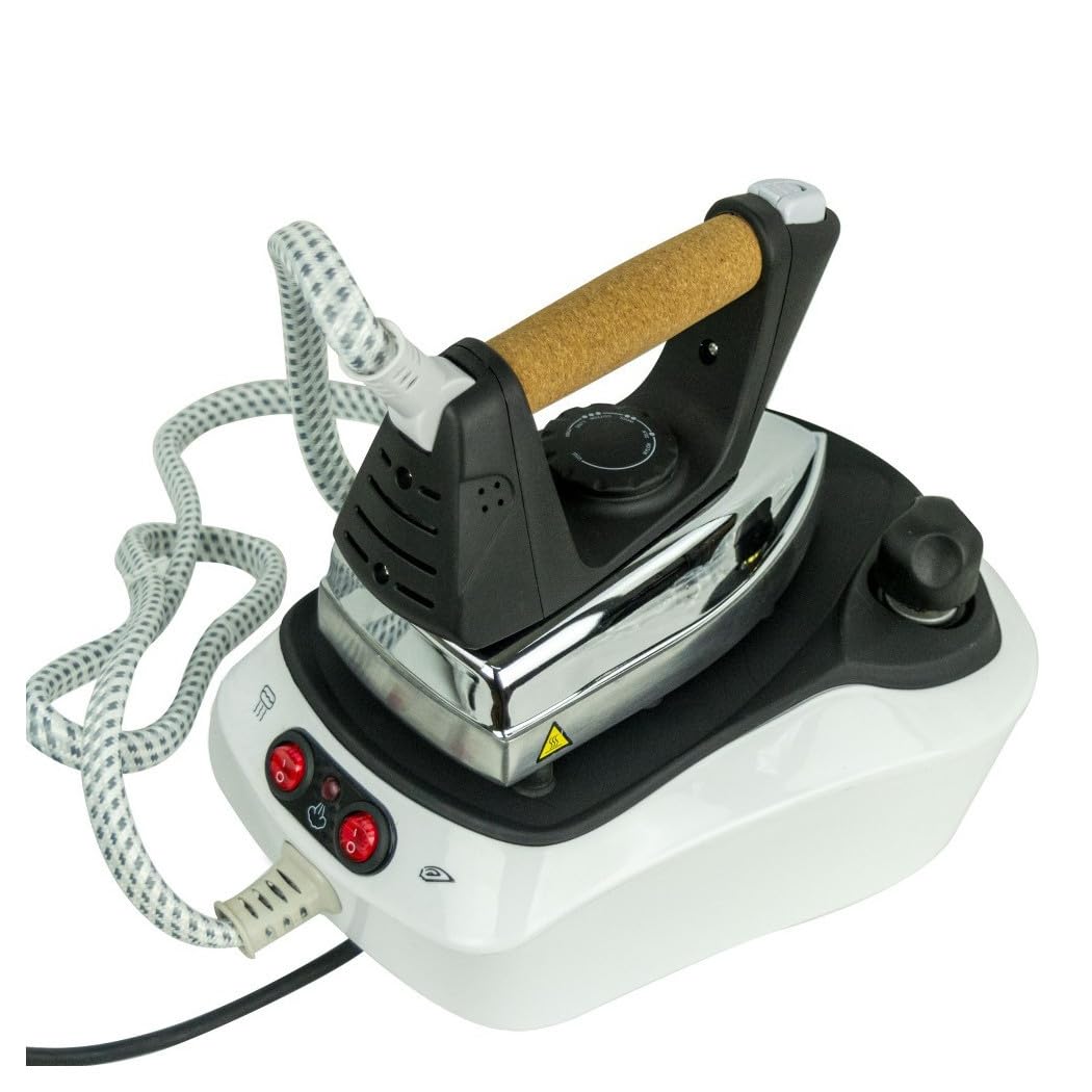 Trade Shop - Ferro da Stiro con Caldaia Piastra Acciaio Inox Vapore Continuo Regolabile 2300w