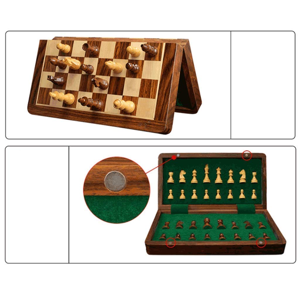 チェスセット 木製 駒・盤・収納棚付き サイズ(約)縦88×横59×厚み10