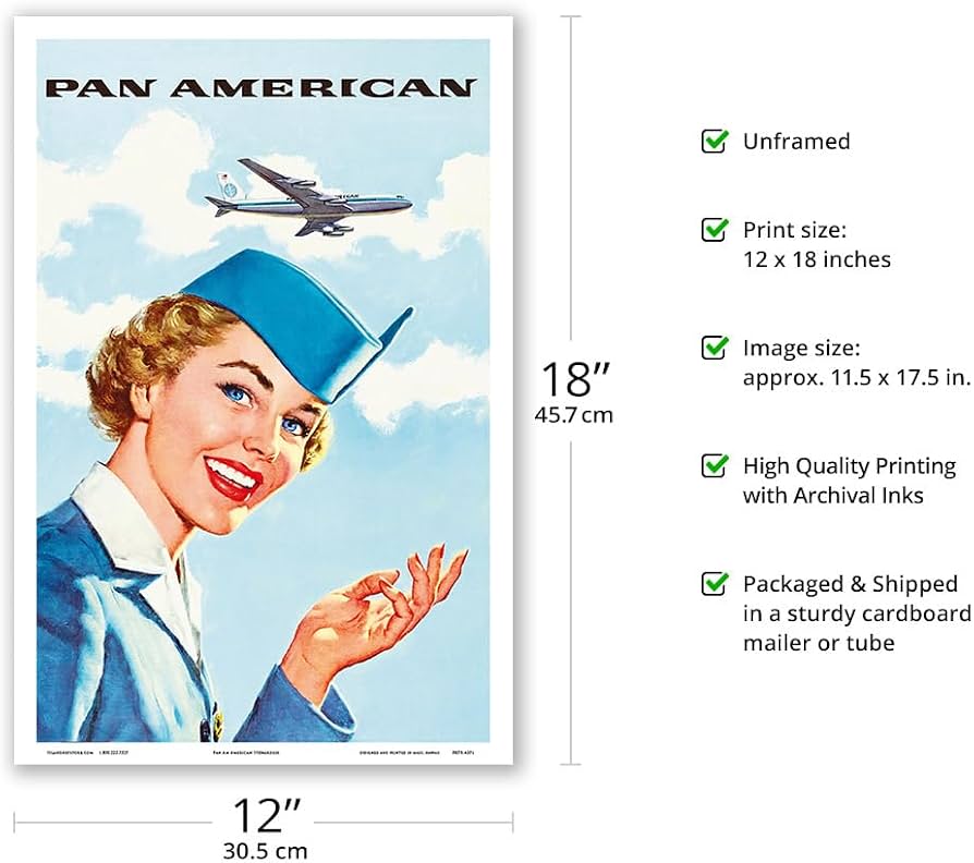 Amazon.com: Pan American World Airways - Airline Stewardess