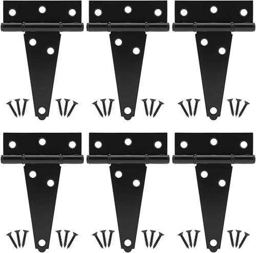 Bisagras de correa en T de 4 pulgadas, bisagras de puerta de ventana, bisagras de correa de puerta, bisagras de correa de puerta, bisagra en T negra