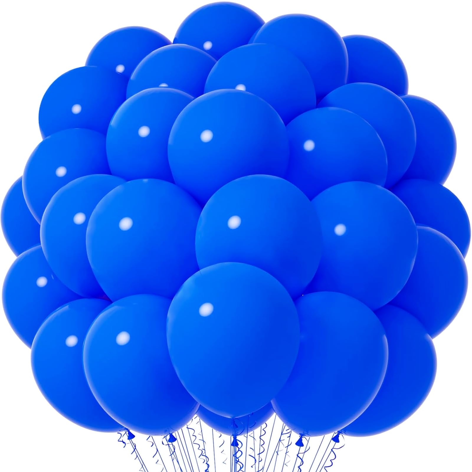 Voircoloria 66pcs Blue Latex Party Balloons, 12inch