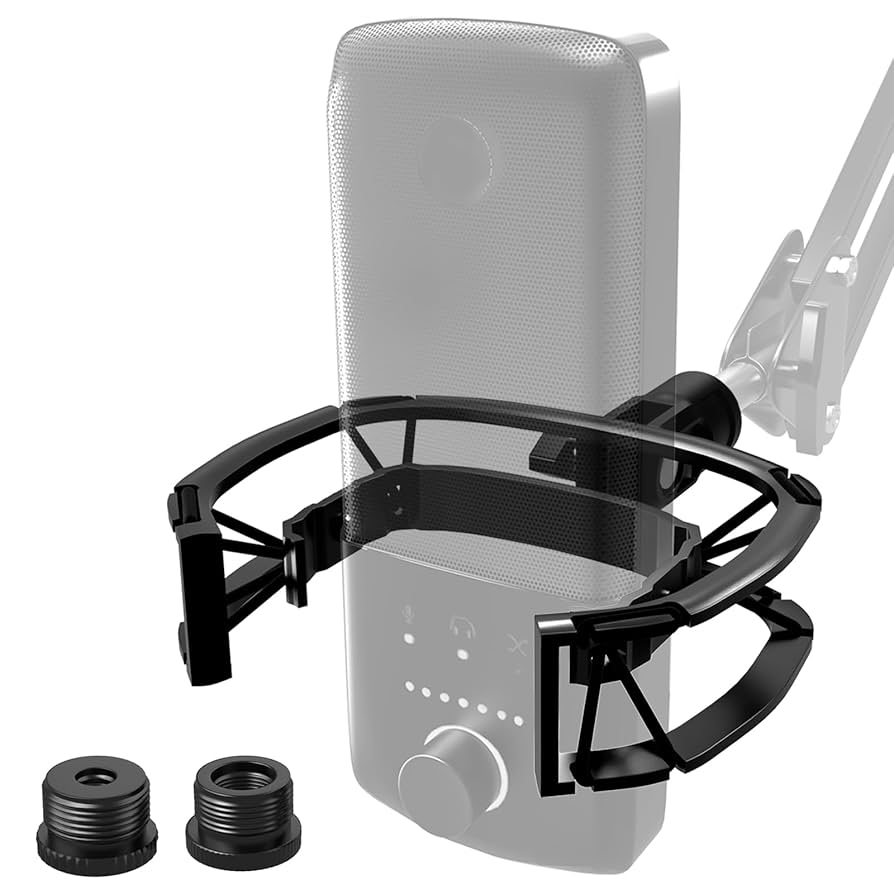 elgato WAVE:3 マイク + ポップフィルター + ショックマウント Amazon.com: Borenbuir Wave Shock Mount, [Custom Built for