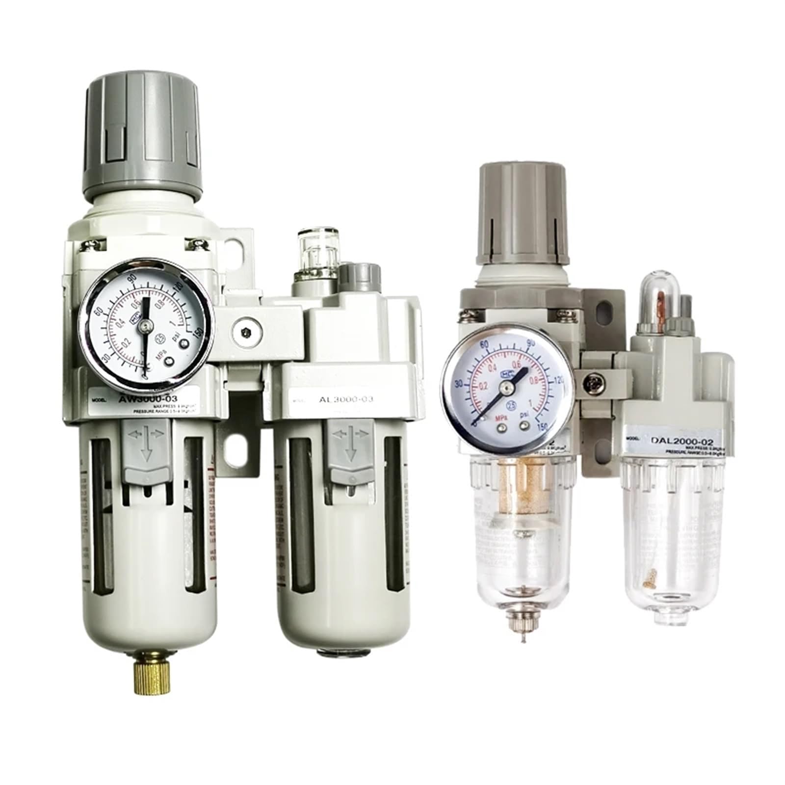 AC2010-02 AC3010-03 AC4010-04 pneumatyczny regulator ciśnienia separator oleju i wody, ręczny odwadniacz, kompresor, filtr powietrza (Ac3010-03 PC12-03, filtr miedziany)