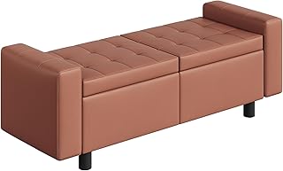 HOOBRO Storage Ottoman Bench, Upholstered Bench with Storage, End of Bed...