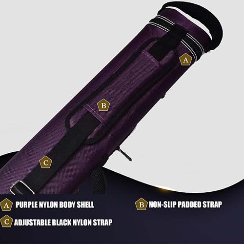 Miniatura 5 de Estuche de transporte para palo de billar Champion 2x4, 3x6 de nylonpiel sintética, 4S2B, 6S3B