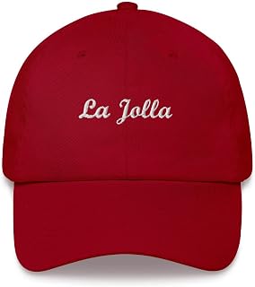 La Jolla Hat California Hat White Embroidered Baseball Cap CA Dad Hat Gift