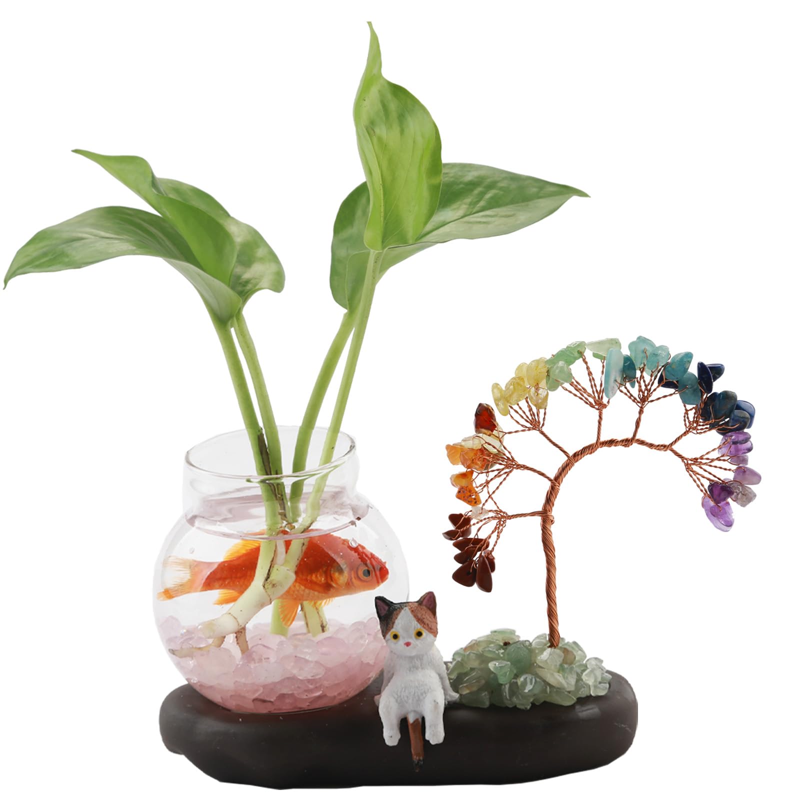 Photo 1 of Dreamgirnh Chakra Crystal Tree Hydroponic Glass Vase
