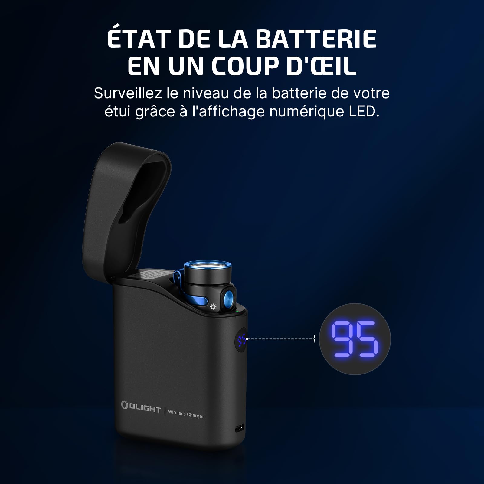OLIGHT Baton 4 kit Lampe torche mini LED rechargeable avec étui de charge | Lampe de poche jusqu'à 190 j autonomie, 1300 lm, portée 170 m, ultra-lumineuse compacte, IPX8, usage quotidien et camping