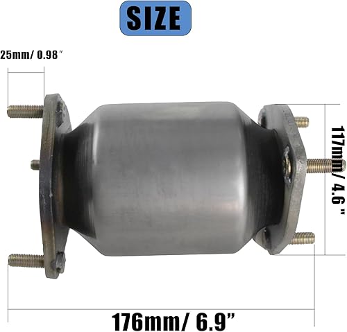 Miniatura 2 de RAPIHIDAN 16474 Catalizador Frente 1.6L L4 Compatible con Chevrolet Aveo Aveo5 2004-2008, Reemplazar # 96417179