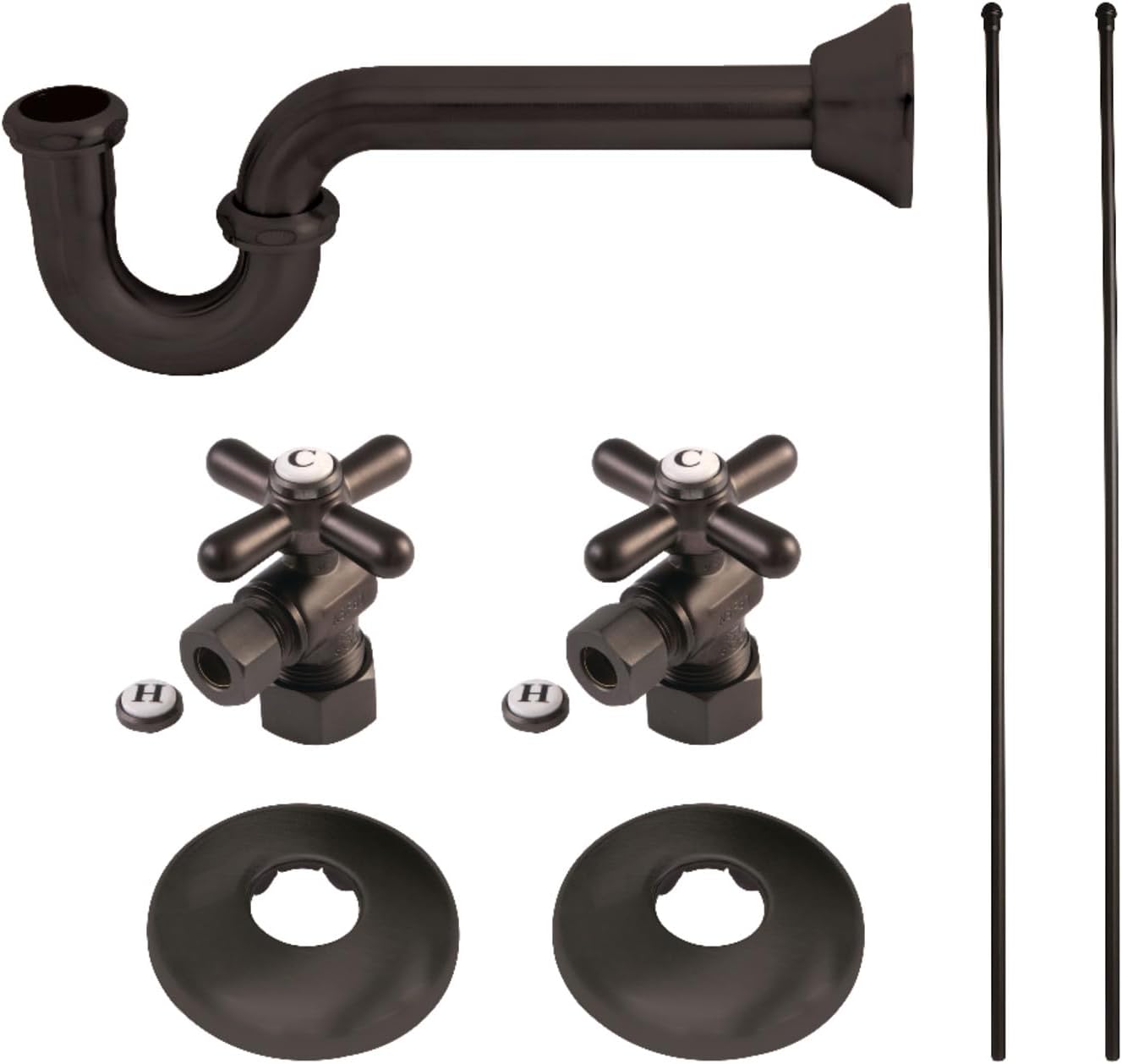 Kingston Brass KPK305 Trimscape Traditional Plumbing Supply Kit Combo, Oil Rubbed Bronze