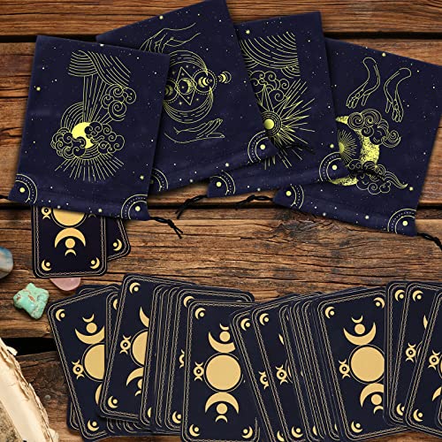 Eyndyn 9 Pcs Tarot Card Velvet Storage Bag Jewelry Pouch Tarot Card Dice Storage Bag Drawstring Magic Styletarot Bag Tarot Card Holder Bag Jewelry Pouch For Tarot Enthusiasts Hand Gift Bags #TOP5