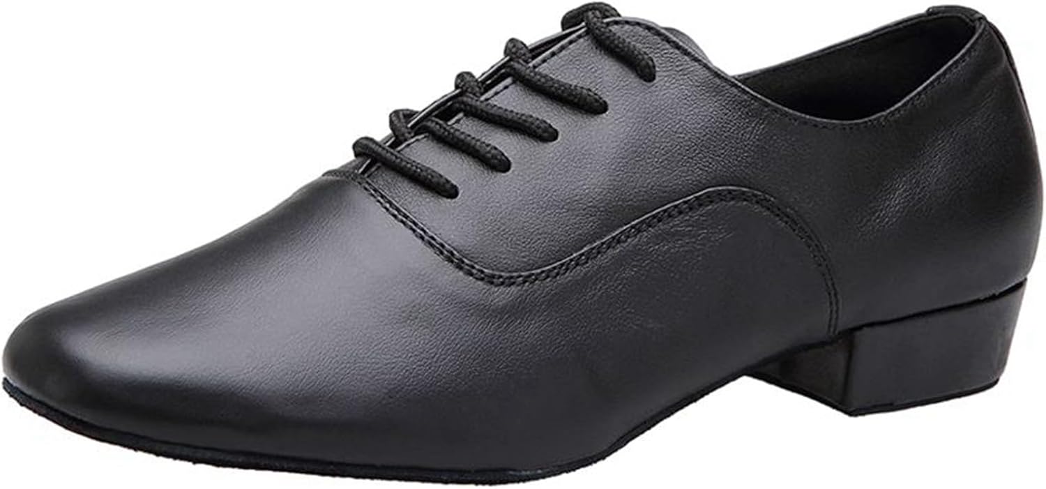 [RAMEMO] ダンスシューズ 社交ダンスシューズ モダンシューズ 牛レザー メンズ フェルト/ゴム マット グリップ力 美脚 歩