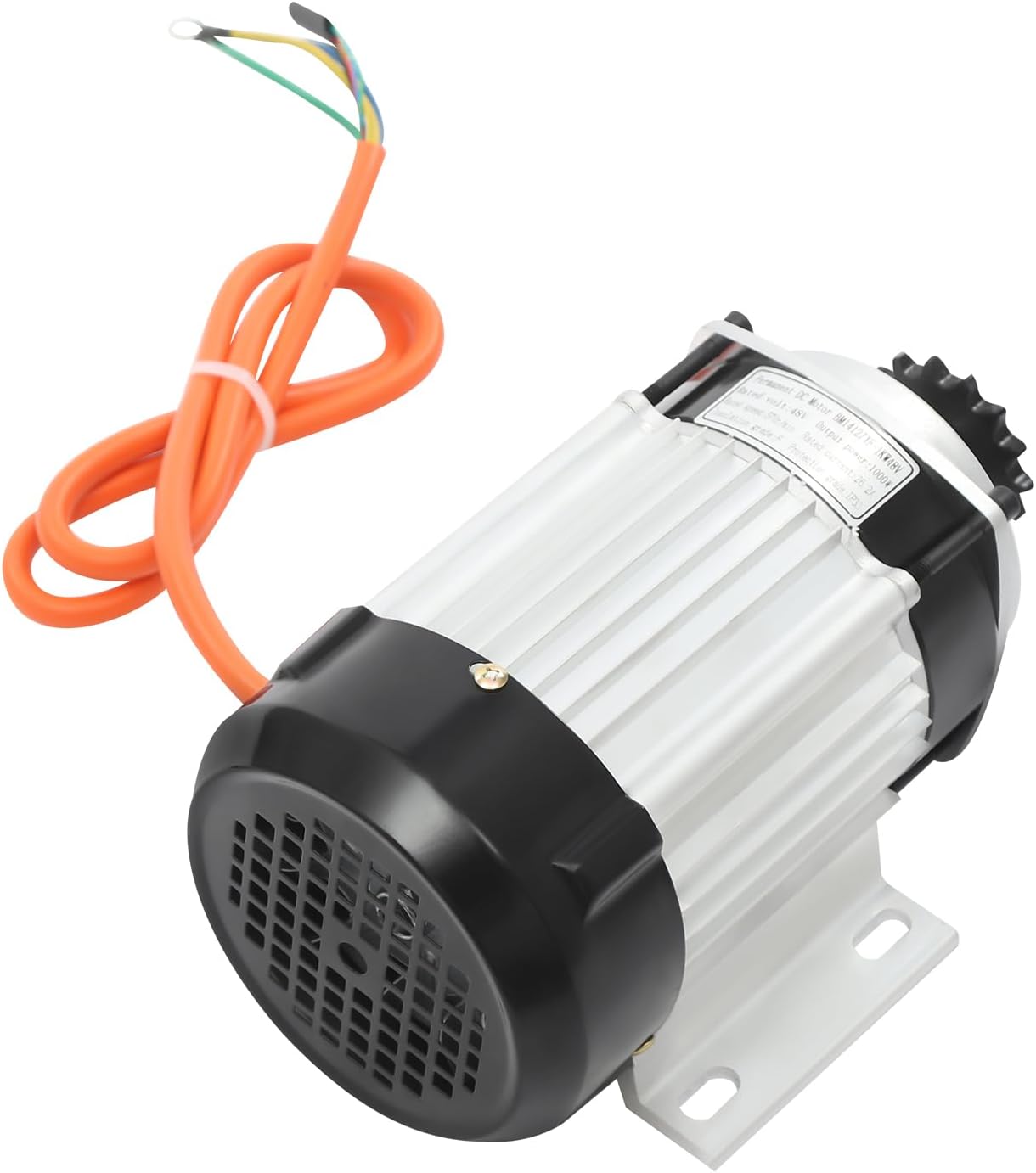 1000W Electric Brushless DC Motor Kit, 48V 570rpm Gear Motor Kit Electric Engine Kit with 3-Speed Controller and Throttle Grip Kit,IP33 Waterproof Drive Motor for Go Karts E-Bike Motorcycle Scooter