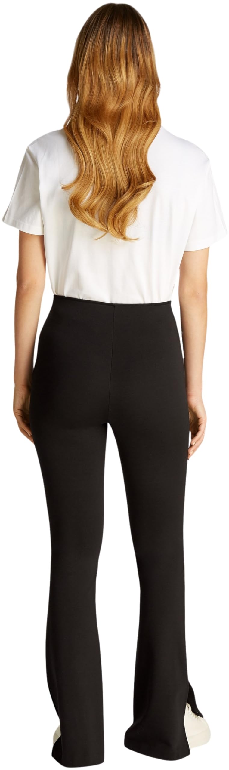 Calvin Klein Donna Leggings Milano Elastic Gamba Svasata