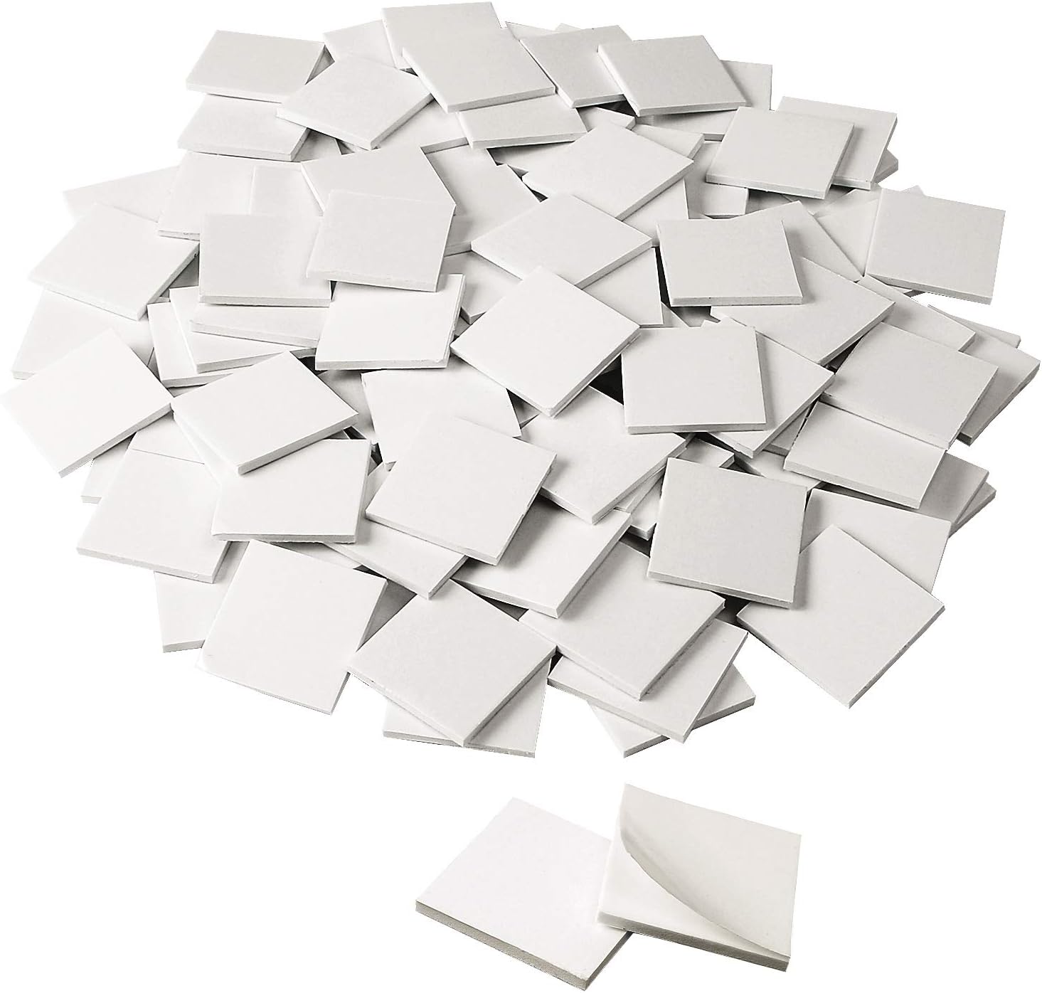 UPINS 120Pcs Double Sided Sticky Pads, Sticky Pads Heavy Duty, Foam Pads for Wall Floor Door Plastic Glass(40mm x 40 mm)