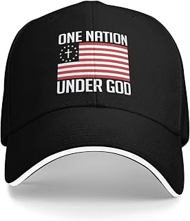 One Nation Under God Hat Vintage Low Profile Baseball Caps Adjustable Fashion Dad Trucker Hats