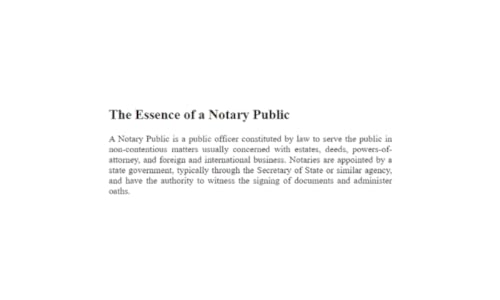 Guide to Understanding the Role of a Notary Public