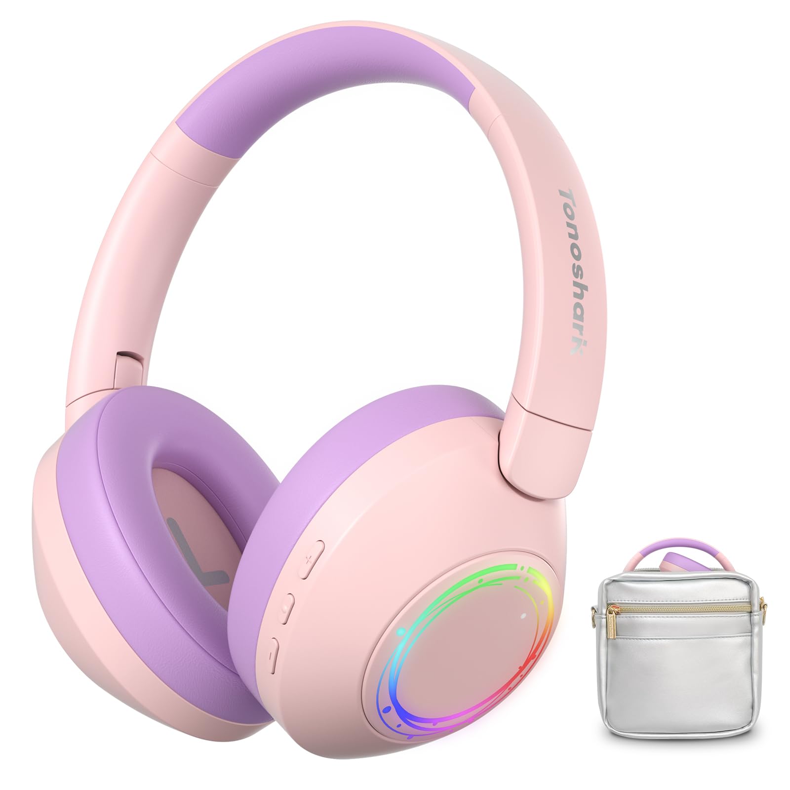 TONOSHARK Noise Cancelling Headphones for Kids with RGB Lights