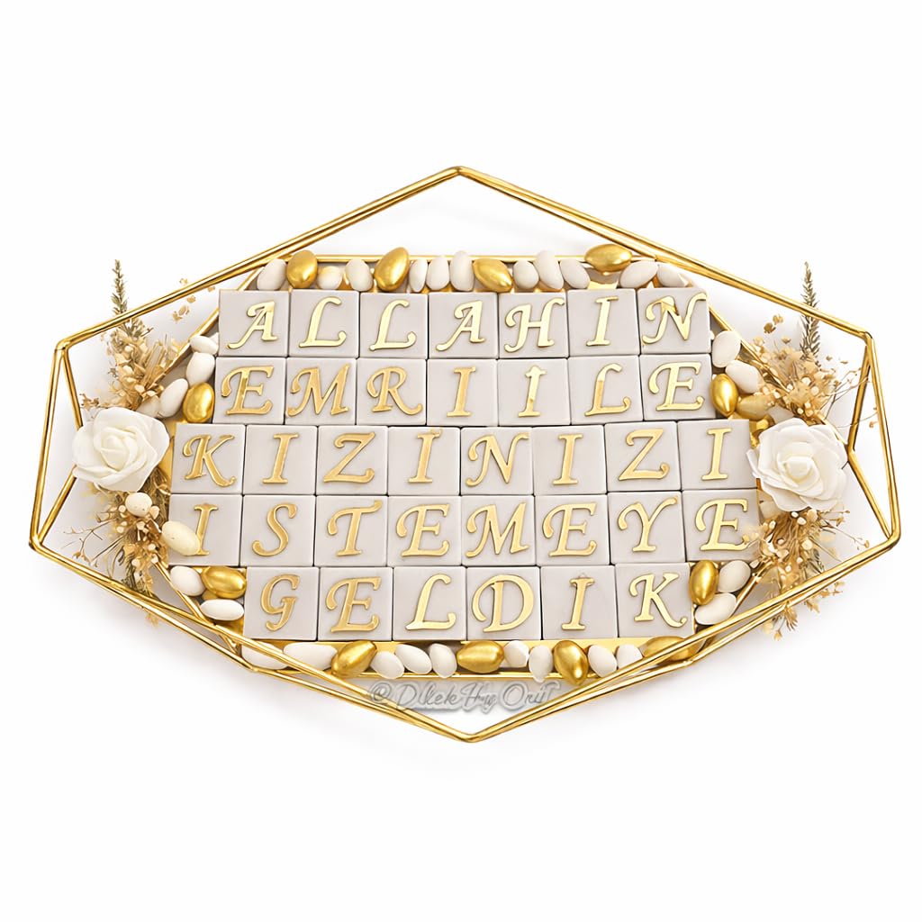 Generisch Kiz isteme Tepsisi Pampas Gold, Verlobungstablett, Nisan Tepsisi, Söz Tepsisi, Yüzük Tepsisi, Wedding, Hochzeit, Verlobung, Nisan, Söz, Dügün, Angegement
