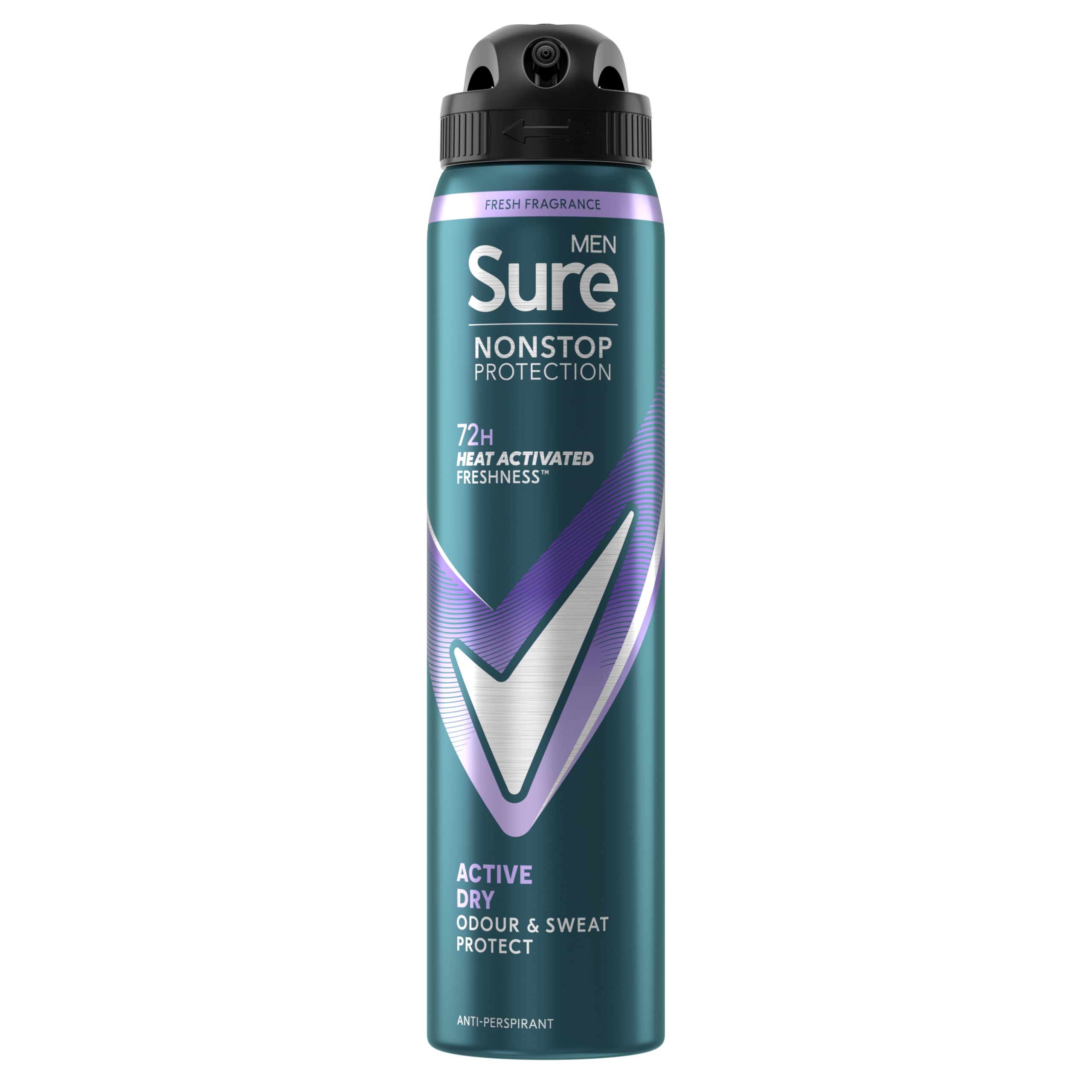 Sure (Active Dry - 6 Pk) Men Ap Deodorant 72H Nonstop Protection 250Ml