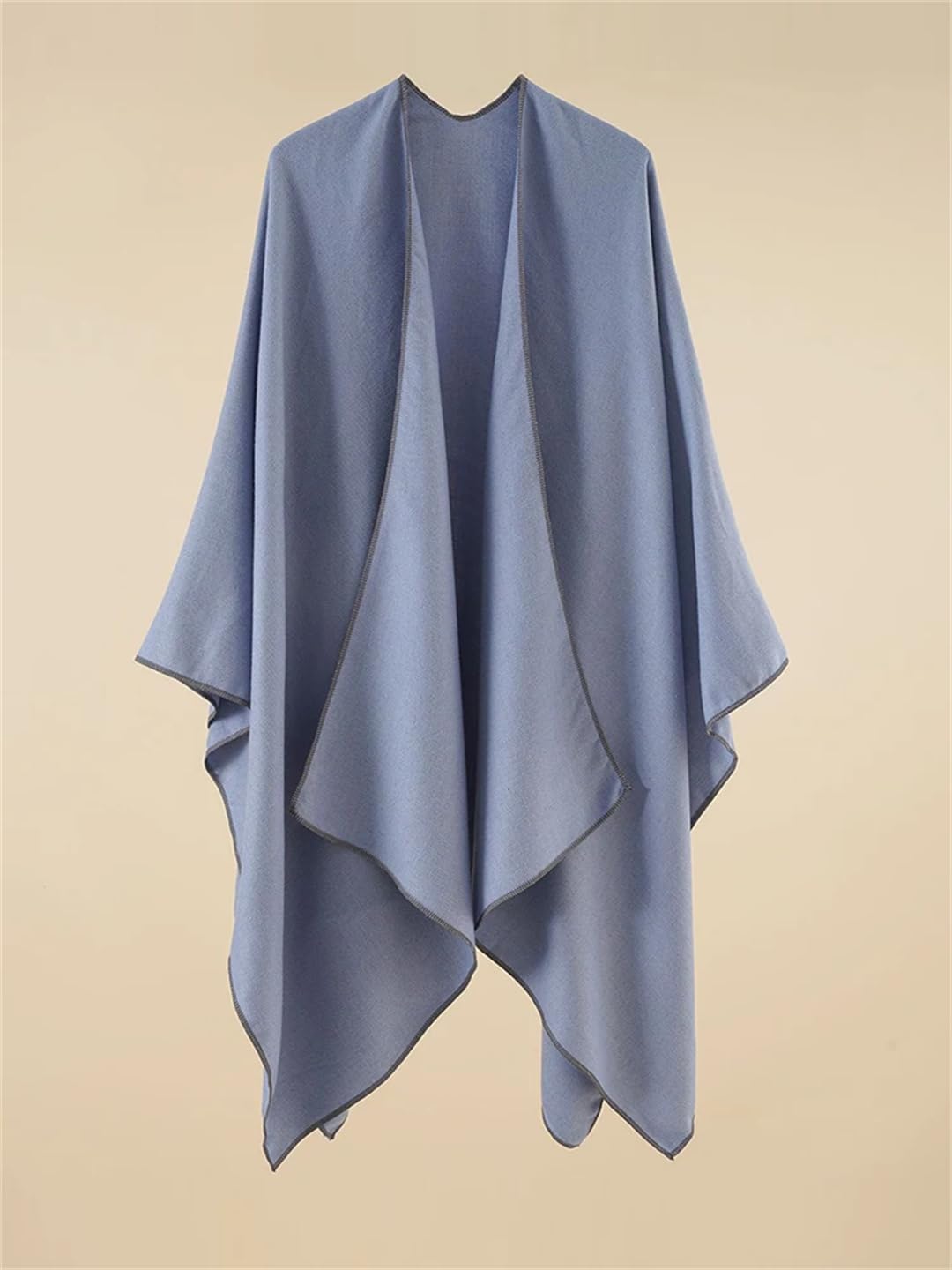 Disimlarl Sciarpa semplice da donna, poncho, scialli, scialli, cardigan casual