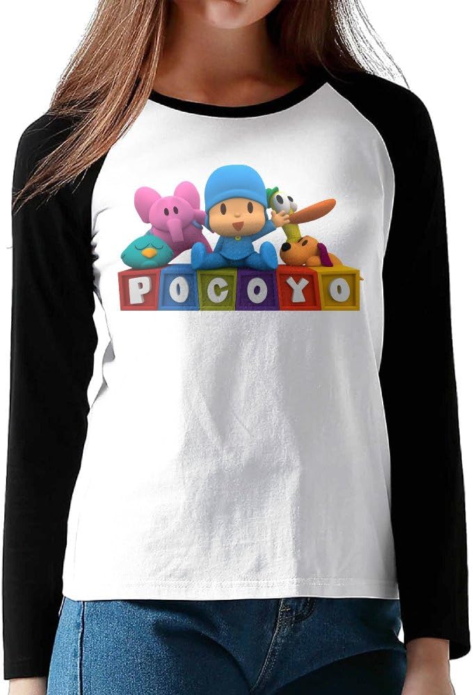 Logo Pocoyo Long Sleeve Raglan Tee Shirt