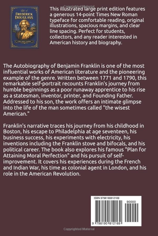 Autobiography of Benjamin Franklin: ILLUSTRATED LARGE PRINT EDITION An Easy-to-Read Classic Format image 3