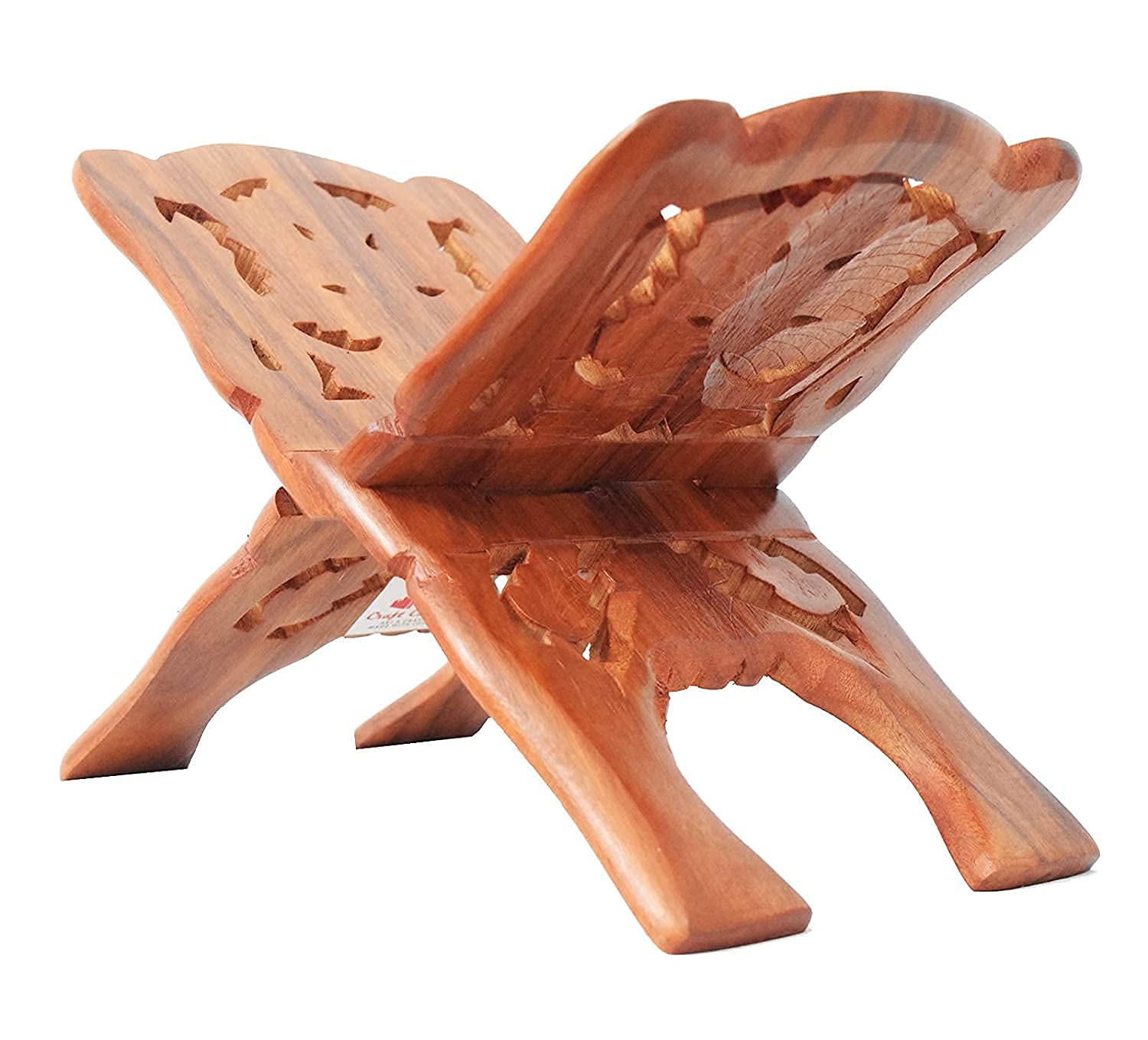 Wooden Hand Carved Book Stand Cover Case Wooden Rehal Holy Quran Bible Gita Office Home Decor Furniture for Home/Work Space/Religious Places-image-42