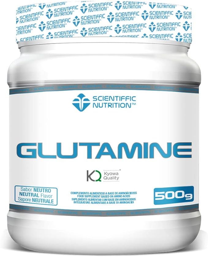 Scientiffic Nutrition - Glutamina Pura en Polvo Sin Sabor, 500g
