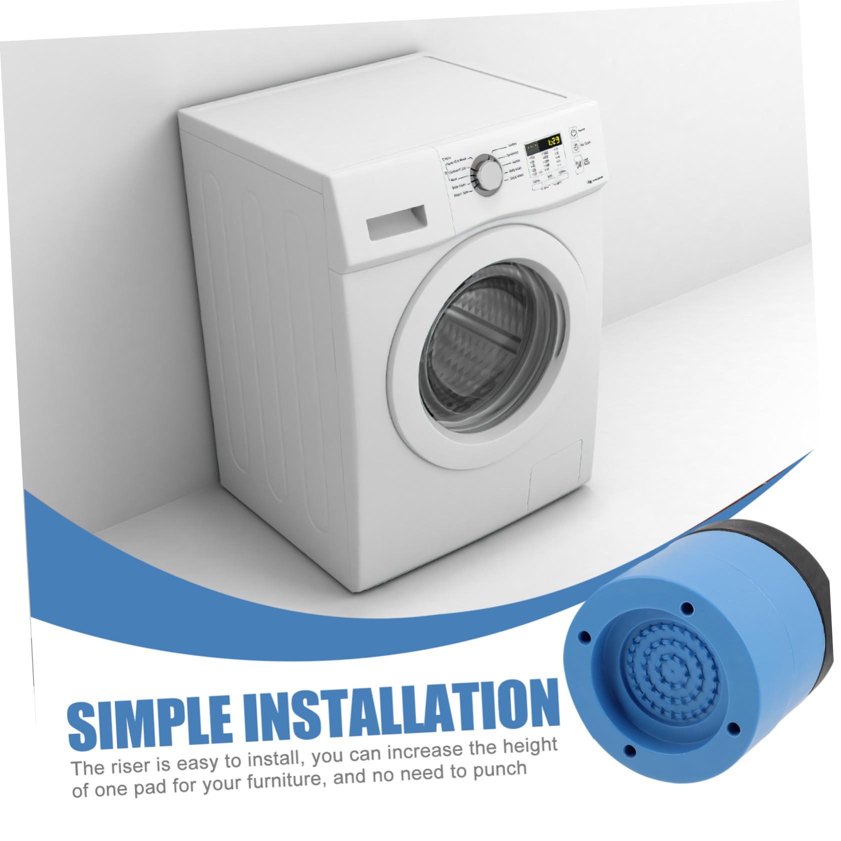 GLSTOY 4Pcs Slip Bed Risers Heavy Duty Furniture Lifters for Chairs Sofas Enhance Stability Reduce Vibration for Home Office Use