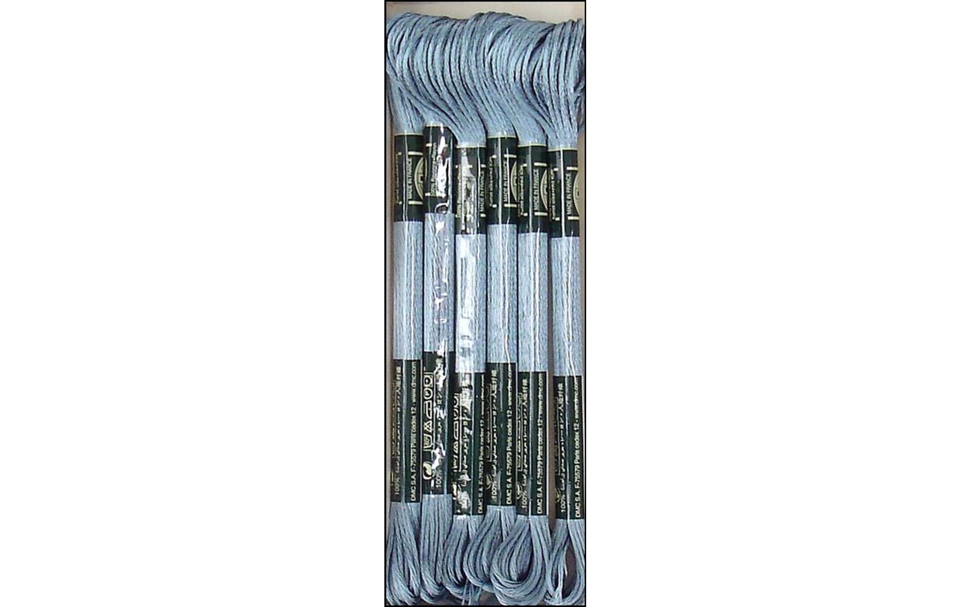 Dmc Satin Floss 8.7Yd-Light Antique Blue