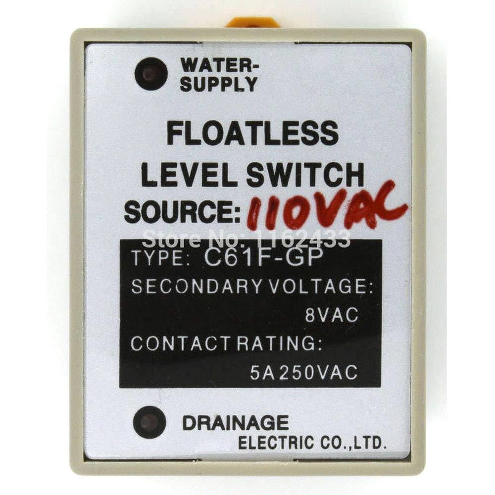 C61F-GP AC 110V floatless Level Switch/Relay with Socket Base 110VAC C61F - GP Water Level Controller/Pump Automatic Switch