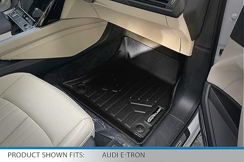 Miniatura 3 de SMARTLINER Juego de alfombrillas y revestimiento de carga de 2 filas para todo tipo de clima, compatibles con Audi e-tron S Sportback 2022-2023
