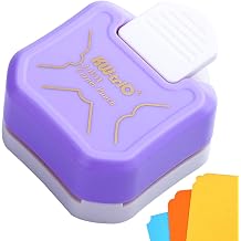 3 Type Pattern Corner Rounder Punch, Hole Punch Corner Cutter Laminate,DIY Crafts,Card Making and Scrapbooking Crafting Handmade Activity #Purple