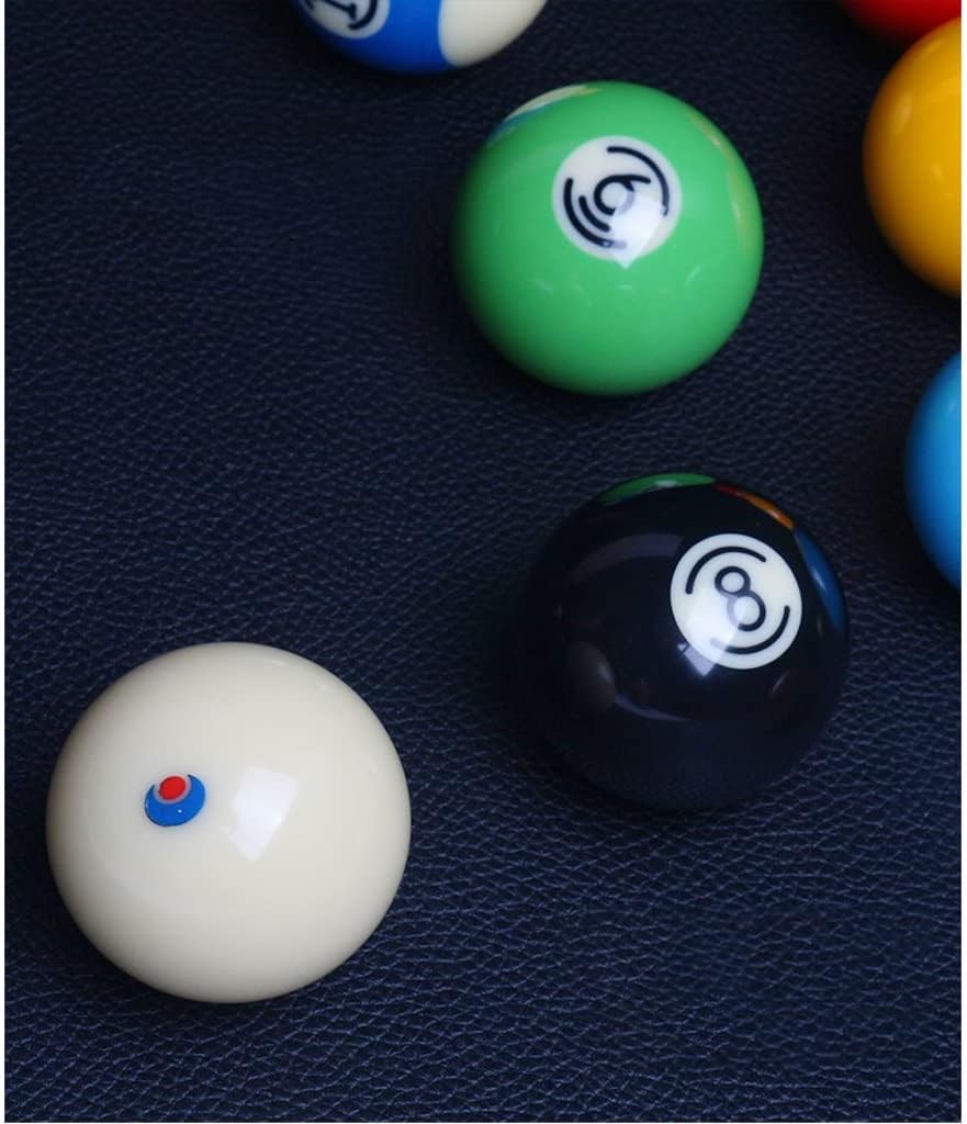Small Numbers Design Standard 57.2mm 2 1/4" Resin Billiards Ball Complete Set of Pool Balls Billiards Accessories
