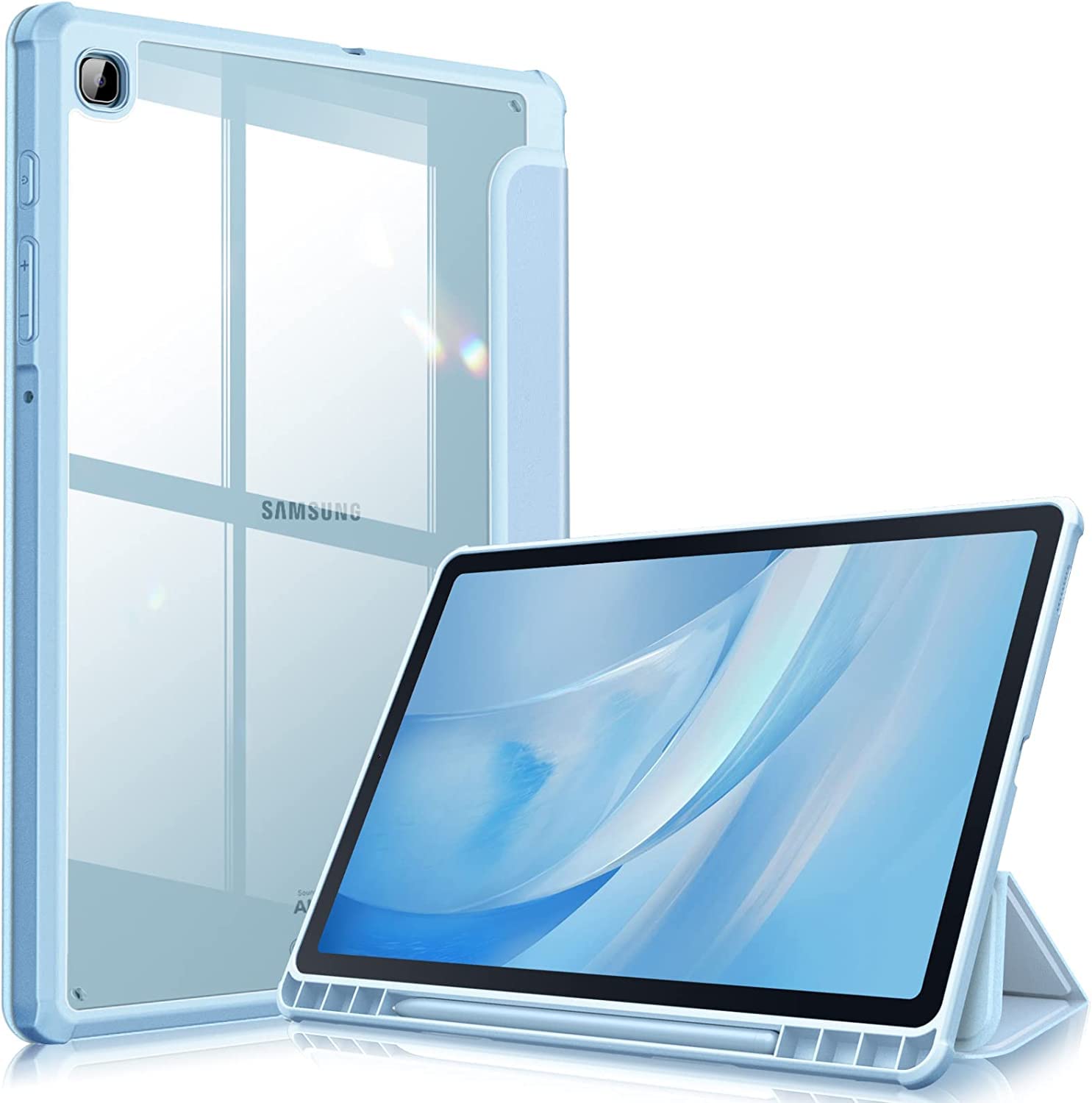 Robustrion Hybrid Case Cover for Samsung Galaxy Tab S6 Lite Tablet Cover 10.4 inch SM-P610/P615 - Light Blue (B0BCVJDZ6S) Amazon Price History, Amazon Price Tracker